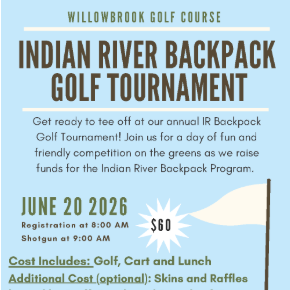 Flyer advertising IRBP golf tournament